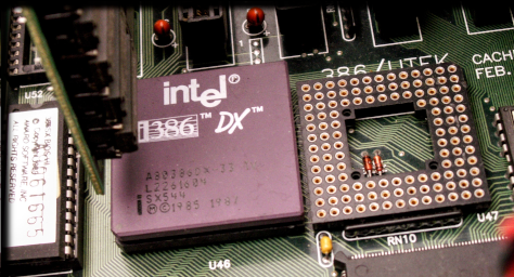 i386 DX running Debian